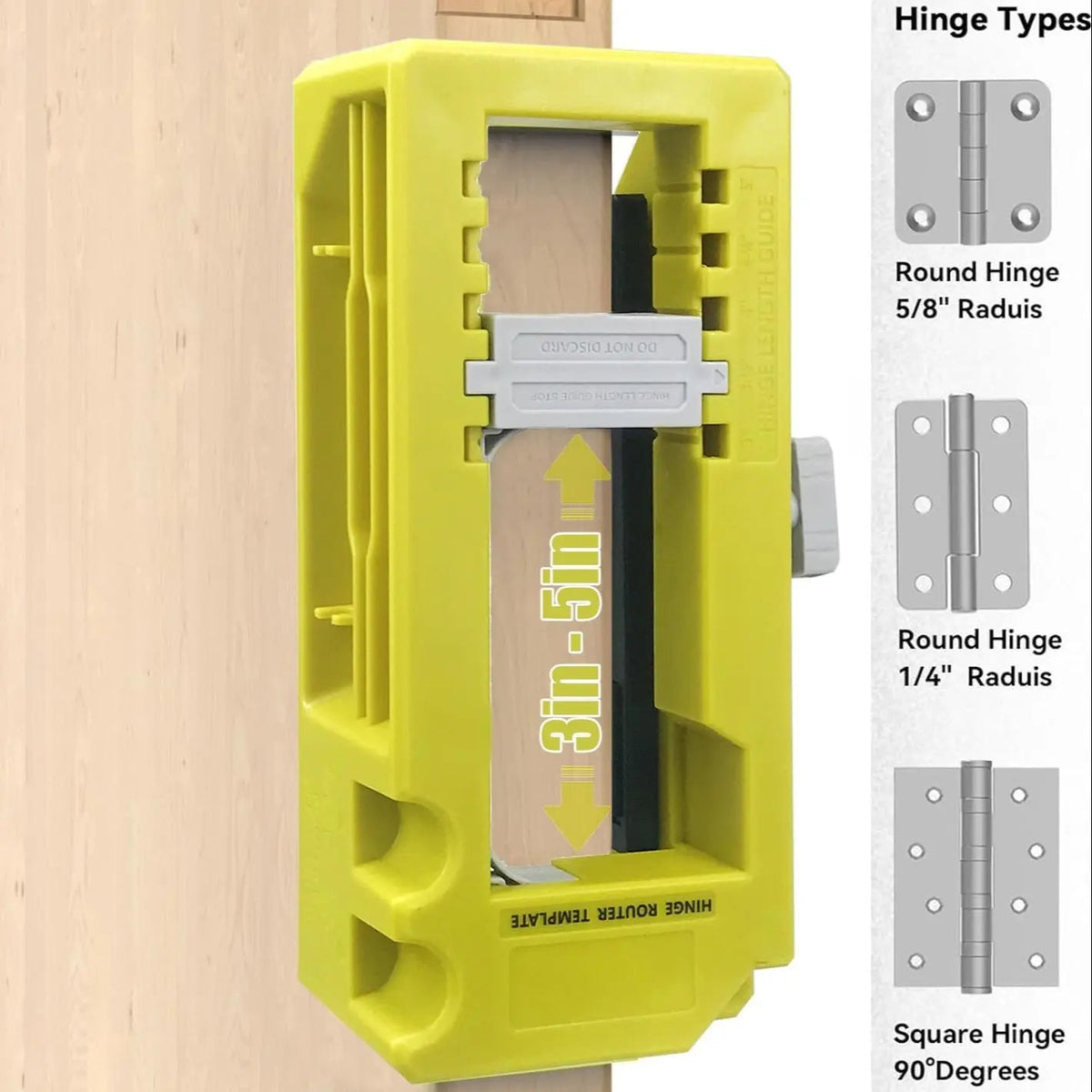 Hinge Door Lock Hole Positioner Kit Set, Hinge Door Lock Installation Kit, Mortiser Template Holder Orifice Locator, Door Hardware Tool